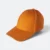 Cp01 cotton baseball cap 6-panel orange colour view