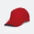 Cp03 cotton baseball cap sandwich peak red colour view