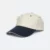 Cp04 cotton baseball cap two-tone beige-navy colour view