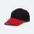 Cp04 cotton baseball cap two-tone black-red colour view