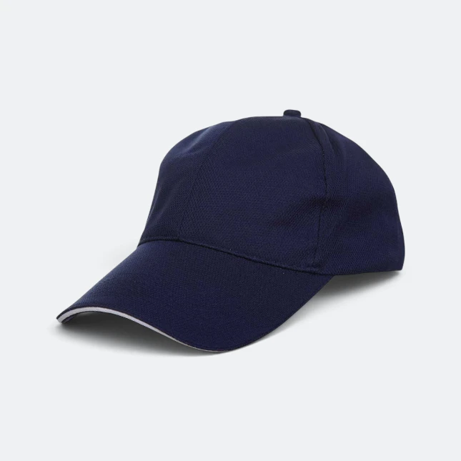 CP09 Polyester Baseball Cap Sandwich Peak Navy Cp09 polyester baseball cap sandwich peak navy colour view