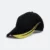Cp12 cotton baseball cap contrast two-tone black-golden yellow colour view