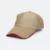 Cp13 polyester baseball cap two-tone khaki-red colour view