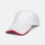 Cp13 polyester baseball cap two-tone white-red colour view
