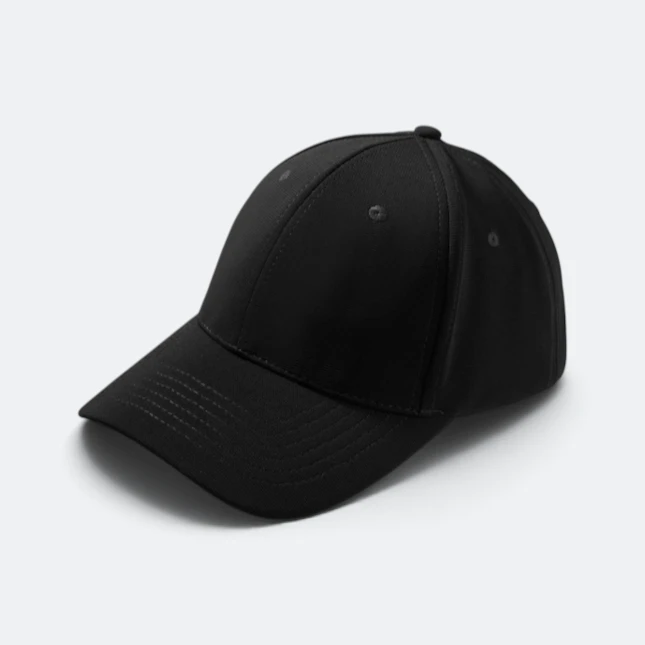 CP27 Polyester Baseball Cap 13 Colours Black Cp27 polyester baseball cap 13 colours black colour view