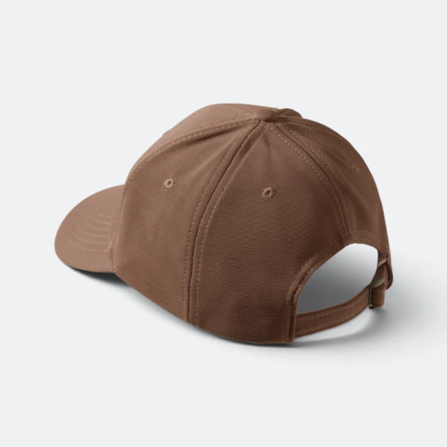 CP27 Polyester Baseball Cap 13 Colours Brown Cp27 polyester baseball cap 13 colours brown back view