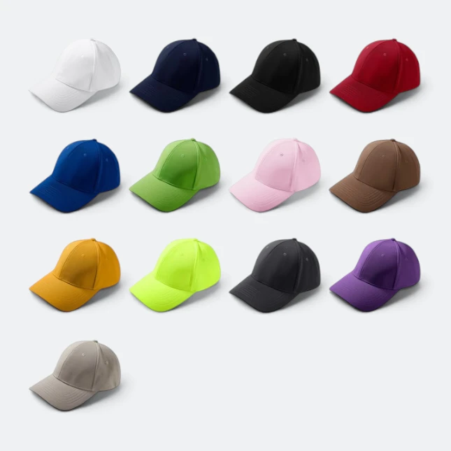 CP27 Polyester Baseball Cap 13 Colours Colours Cp27 polyester baseball cap 13 colours all colours