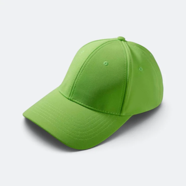 CP27 Polyester Baseball Cap 13 Colours Lime Green Cp27 polyester baseball cap 13 colours lime green colour view