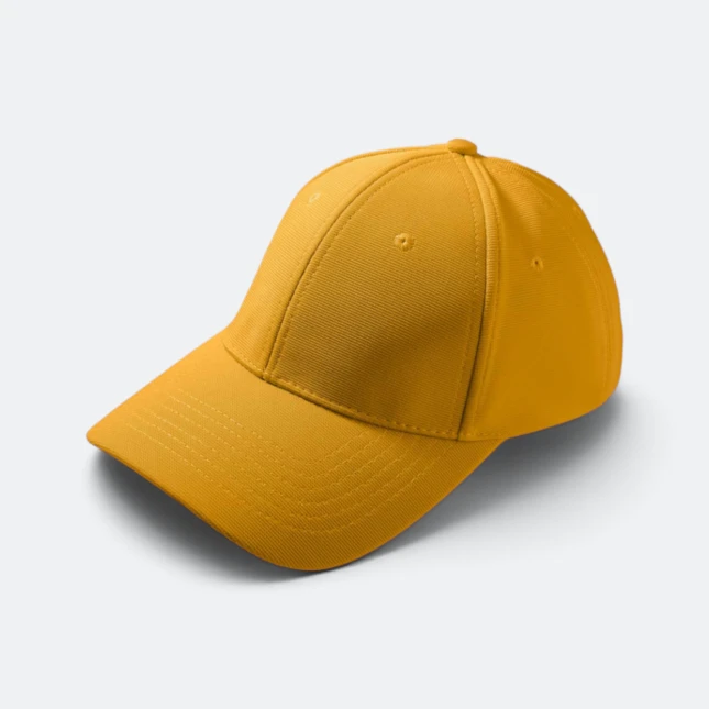 CP27 Polyester Baseball Cap 13 Colours Mustard Yellow Cp27 polyester baseball cap 13 colours mustard yellow colour view