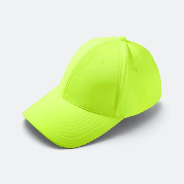 CP27 Polyester Baseball Cap 13 Colours Neon Yellow Cp27 polyester baseball cap 13 colours neon yellow colour view