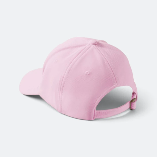 CP27 Polyester Baseball Cap 13 Colours Pink Cp27 polyester baseball cap 13 colours pink back view