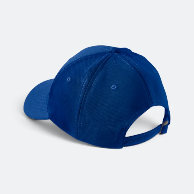 CP27 Polyester Baseball Cap 13 Colours Royal Cp27 polyester baseball cap 13 colours royal back view