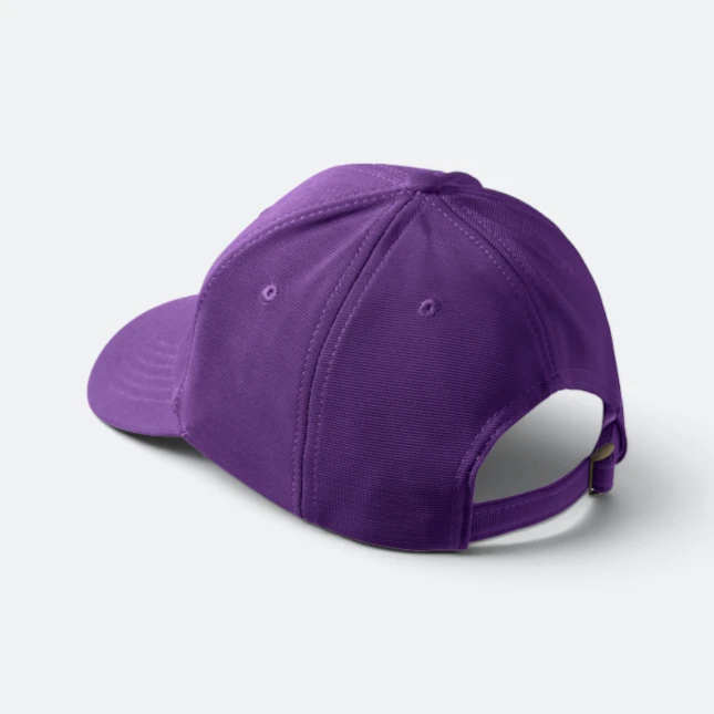 CP27 Polyester Baseball Cap 13 Colours Ultra Violet Cp27 polyester baseball cap 13 colours ultra violet back view