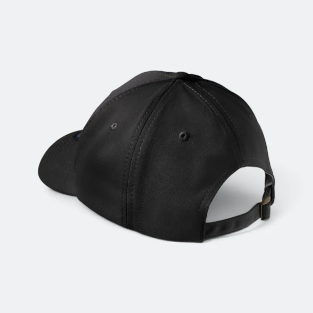 Cp28 premium polyester baseball cap black back view