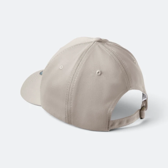 Cp28 premium polyester baseball cap khaki back view