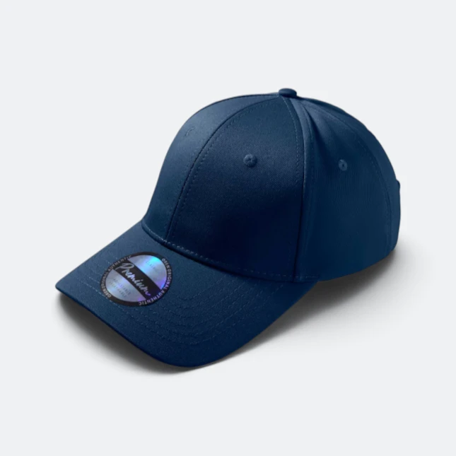 Cp28 premium polyester baseball cap navy colour view