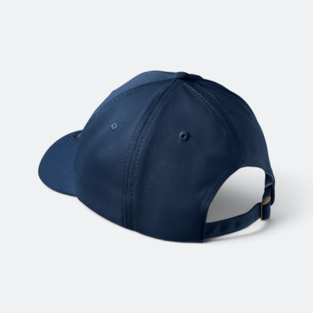 Cp28 premium polyester baseball cap navy back view