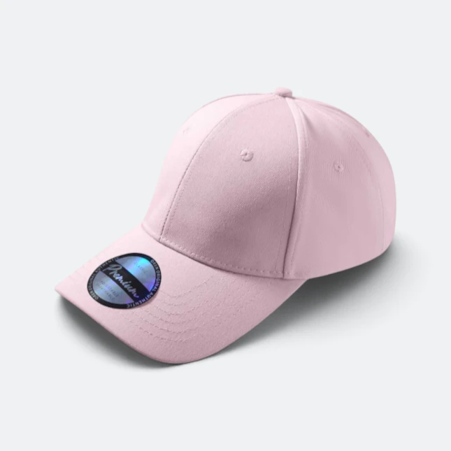 Cp28 premium polyester baseball cap pink colour view