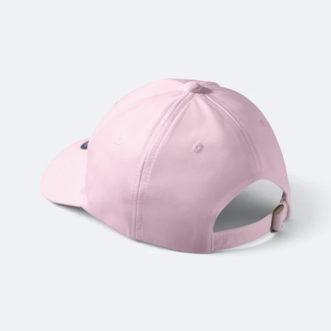 Cp28 premium polyester baseball cap pink back view