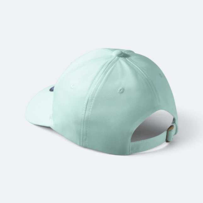 Cp28 premium polyester baseball cap tiffany blue back view