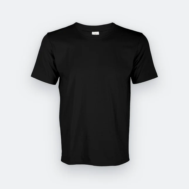 Ct51 comfy cotton short sleeve basic t-shirt black colour view