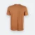 Ct51 comfy cotton short sleeve basic t-shirt caramel back view