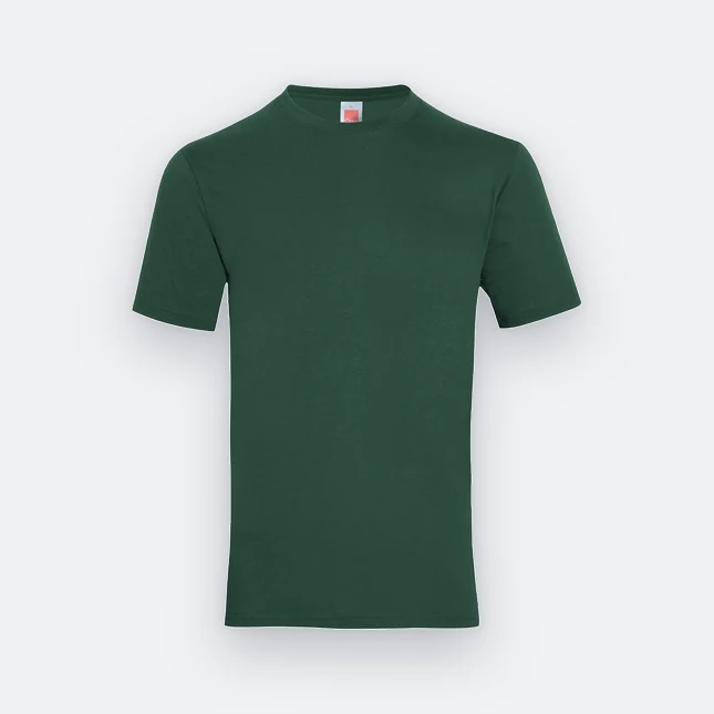 Ct51 comfy cotton short sleeve basic t-shirt forest green colour view
