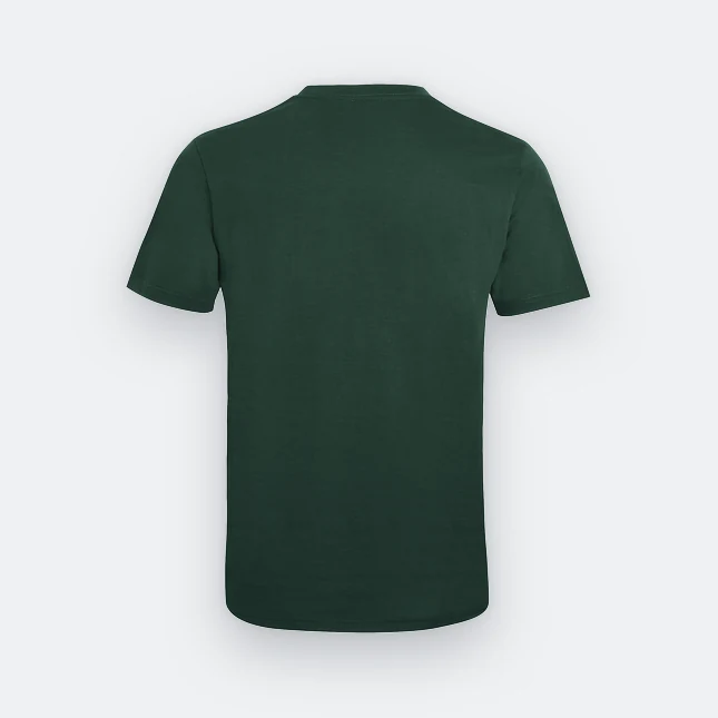 Ct51 comfy cotton short sleeve basic t-shirt forest green back view