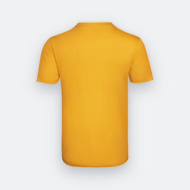 Ct51 comfy cotton short sleeve basic t-shirt gold back view