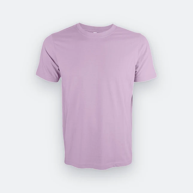 Ct51 comfy cotton short sleeve basic t-shirt light purple colour view