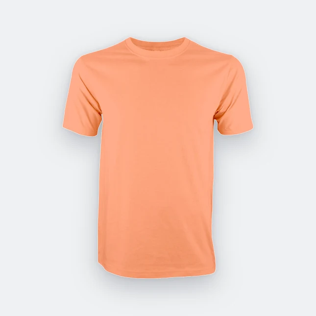 Ct51 comfy cotton short sleeve basic t-shirt light salmon colour view