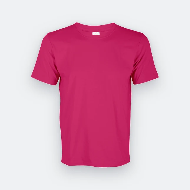 Ct51 comfy cotton short sleeve basic t-shirt magenta colour view
