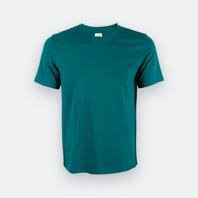 Ct51 comfy cotton short sleeve basic t-shirt midnight green colour view