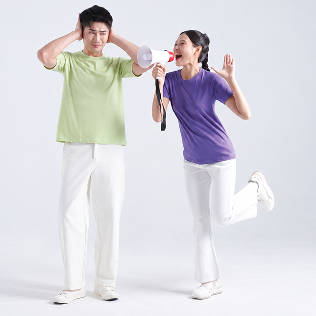 Ct51 comfy cotton short sleeve basic t-shirt worn by model