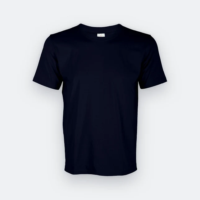 Ct51 comfy cotton short sleeve basic t-shirt navy colour view