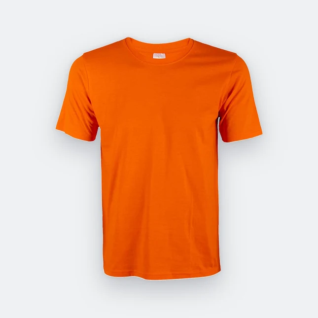Ct51 comfy cotton short sleeve basic t-shirt orange pro colour view
