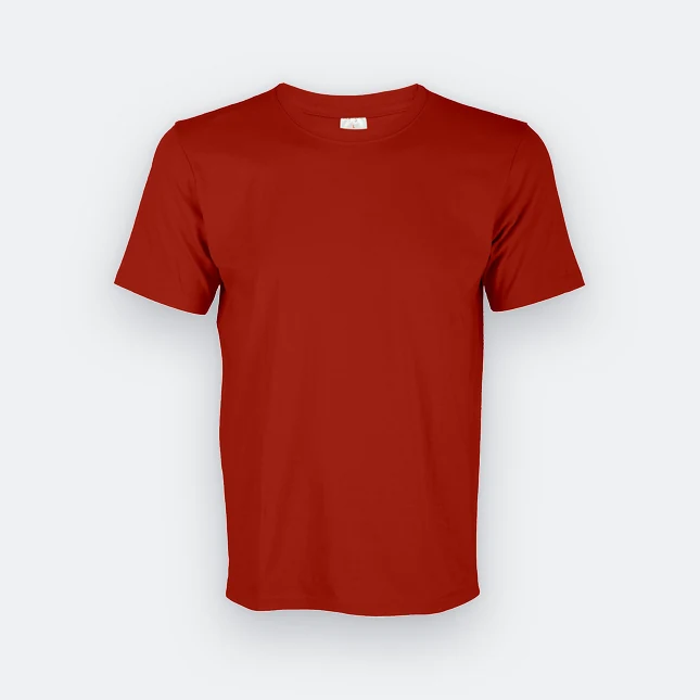 Ct51 comfy cotton short sleeve basic t-shirt red colour view