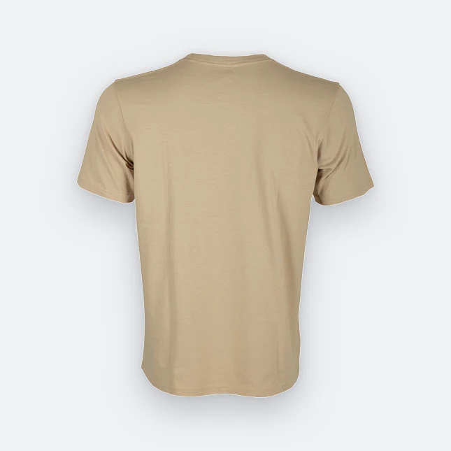 Ct51 comfy cotton short sleeve basic t-shirt sand back view