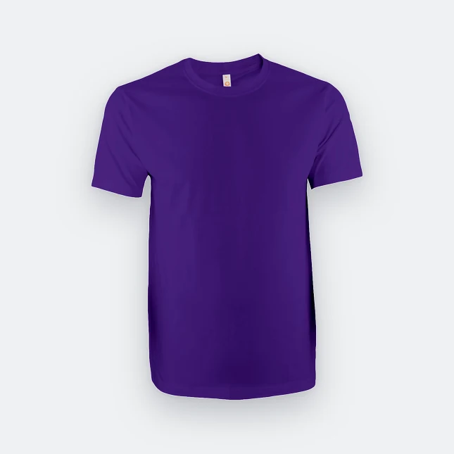 Ct51 comfy cotton short sleeve basic t-shirt violet colour view