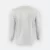 Ct54 comfy cotton long sleeve basic t-shirt ash grey back view