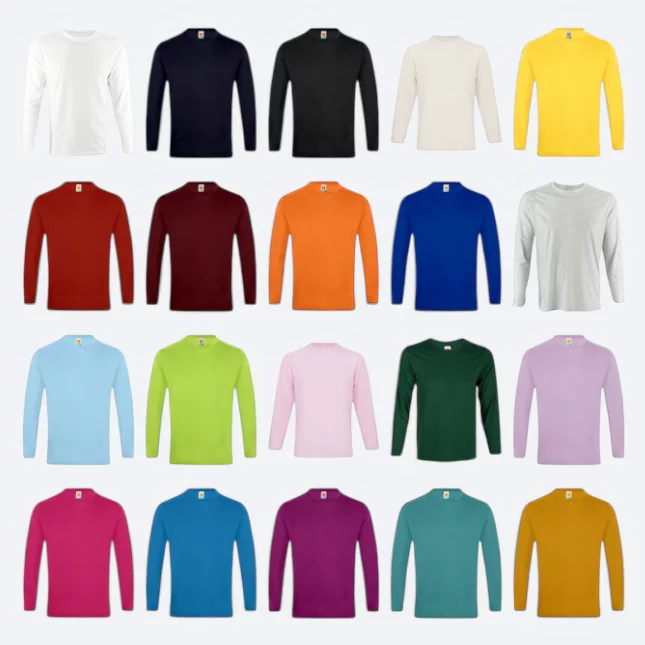 Ct54 comfy cotton long sleeve basic t-shirt all colours