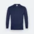 Ct54 comfy cotton long sleeve basic t-shirt dark blue melange colour view