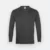 Ct54 comfy cotton long sleeve basic t-shirt dark grey melange colour view