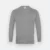 Ct54 comfy cotton long sleeve basic t-shirt grey melange colour view