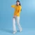 Ct54 comfy cotton long sleeve basic t-shirt worn by model