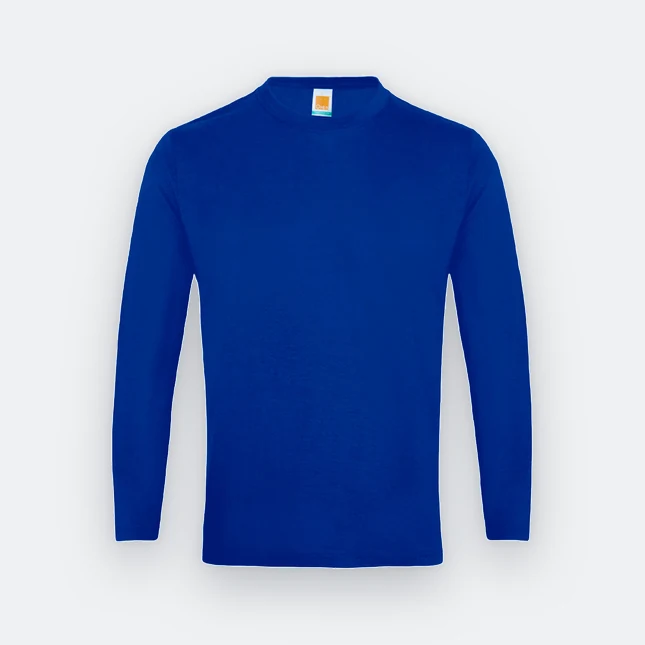 Ct54 comfy cotton long sleeve basic t-shirt royal colour view