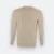 Ct54 comfy cotton long sleeve basic t-shirt sand back view