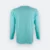 Ct54 comfy cotton long sleeve basic t-shirt tiffany blue back view