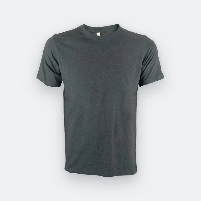 Ct60 superior cotton short sleeve basic t-shirt dark grey melange colour view