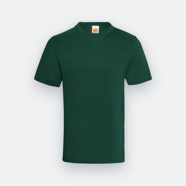 Ct60 superior cotton short sleeve basic t-shirt forest green colour view